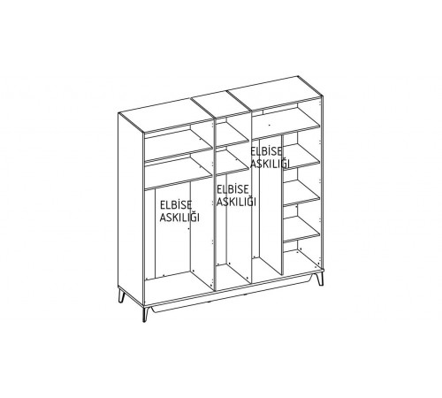 Шкаф 5-ти дверный Алвис (ALVIS) ALVIS-33