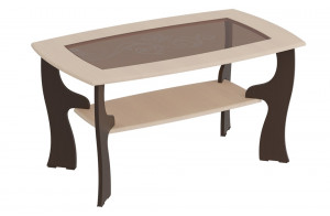 Журнальный стол со стеклянной столешницей в гостиную №15