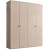 Четырехстворчатый шкаф для одежды Rimini РМШ2/4 (латте)