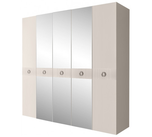Пятистворчатый шкаф для одежды с зеркалом Bogemia-Fillini БМШ1/5 (Fi)