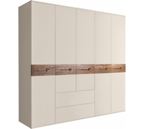 Пятистворчатый шкаф для одежды с ящиками Богемия Вуд (Bogemia Wood) БМШ2/51 (Wo)